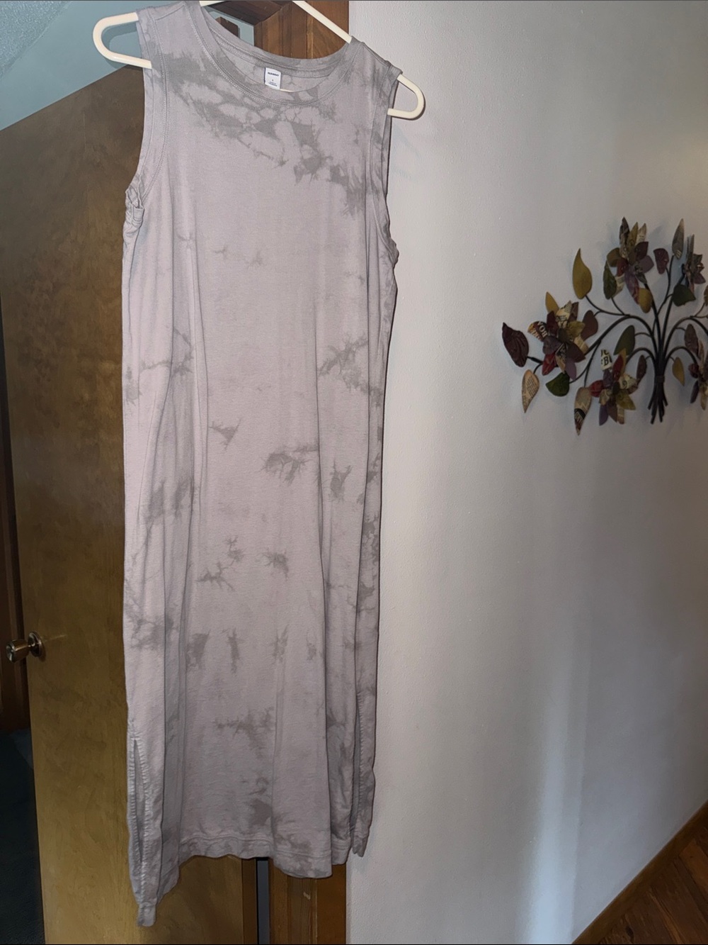 Grey tie dye dress